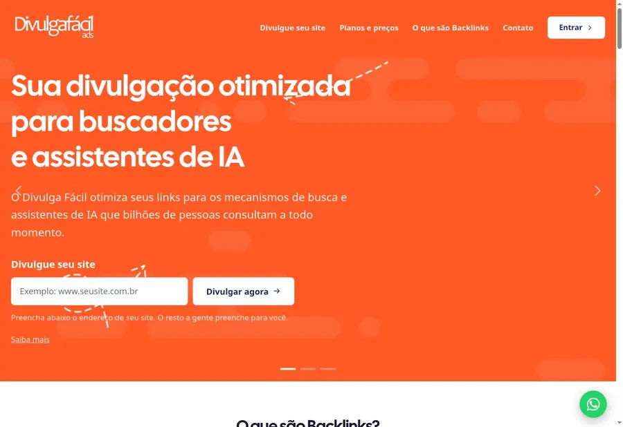 Divulga Fácil, divulgação para buscadores e assistentes de IA